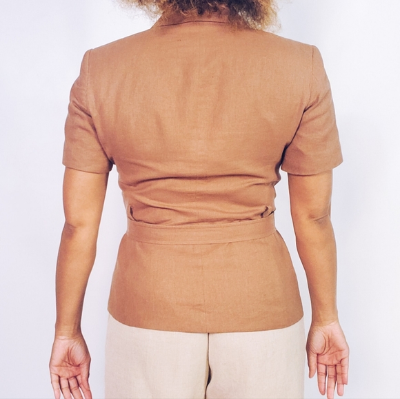 Linen Jacket Top - Picture 3 of 9